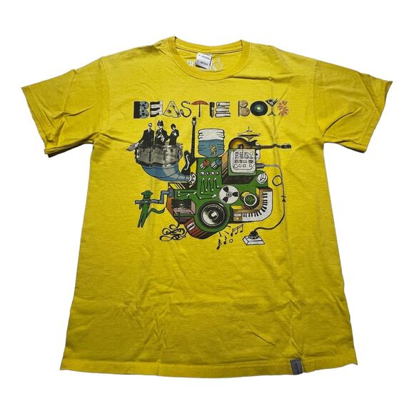 Vintage Beastie Boys Yellow Submarine Style Men's Hip Hop Rap DefJam T-Shirt M - Picture 1 of 3